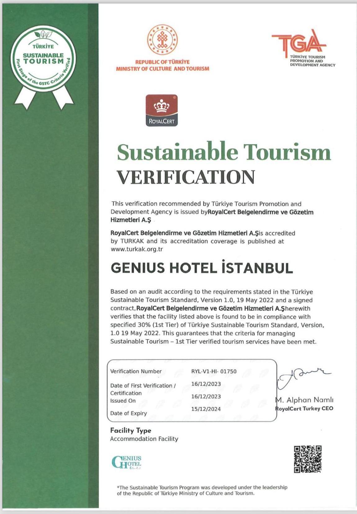 Genius Hotel Istanbul Exterior photo